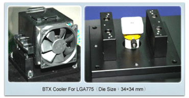 范例1. LGA 755使用的BTX散热器 BTX cooler for LGA 755